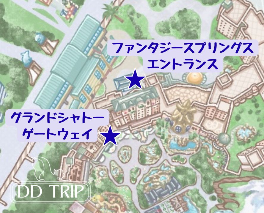 ハッピーエントリー並ぶ場所(ファンタジースプリングスホテル)