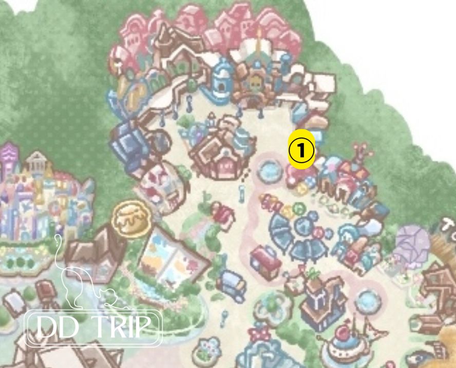 ディズニーランドのトイレマップ（トゥーンタウン）