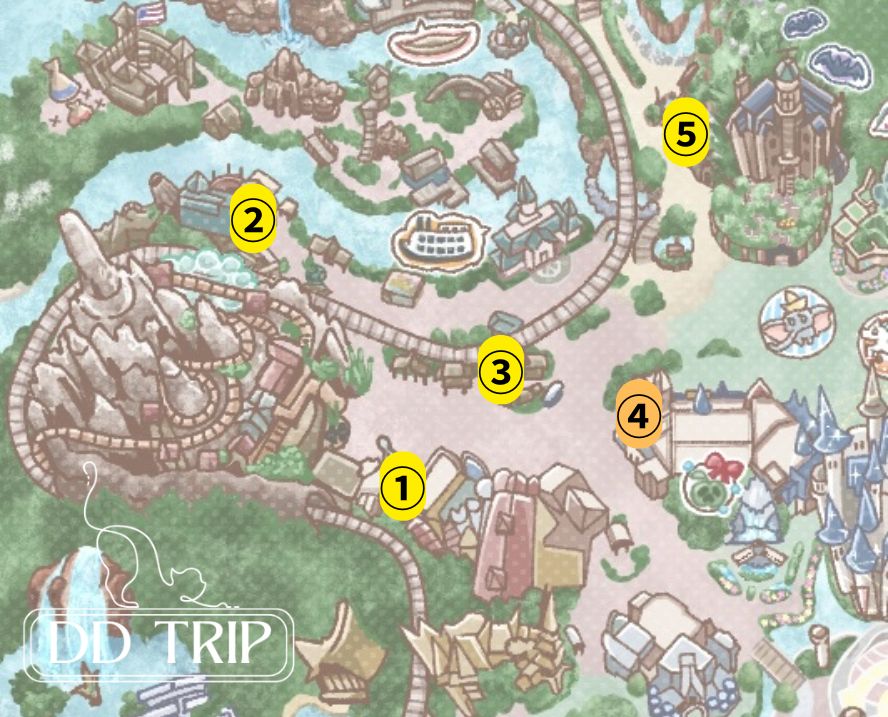 ディズニーランドお酒持ち歩きマップ（ウエスタンランド・クリッターカントリー）