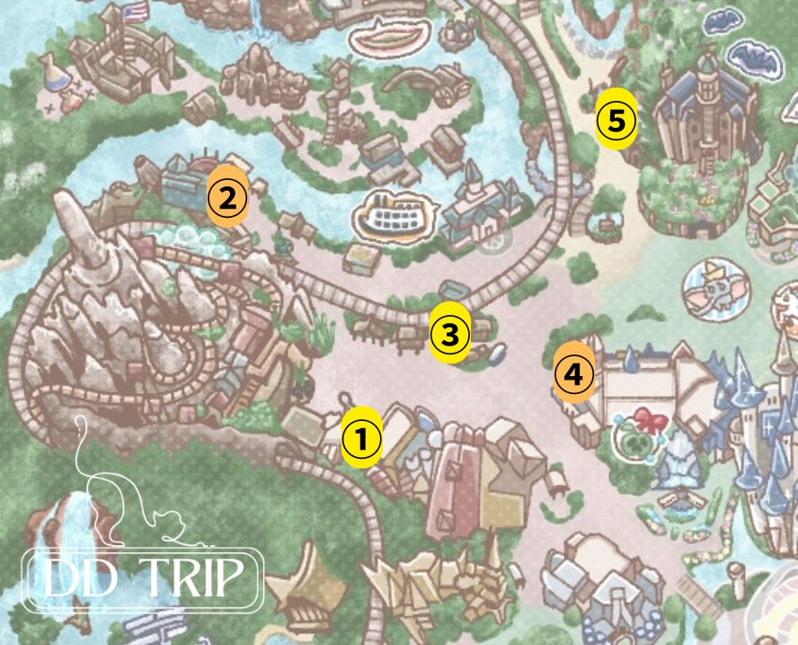 ディズニーランドお酒マップ(ウエスタン・クリッター・ファンタジー)