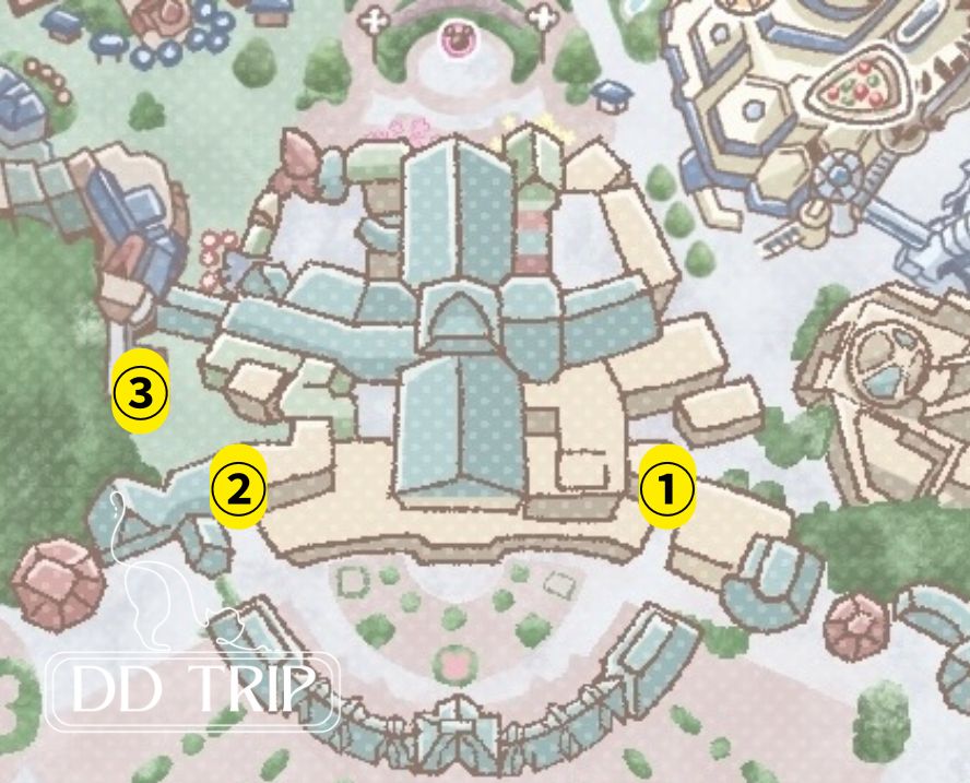 ディズニーランドのトイレマップ（ワールドバザール）