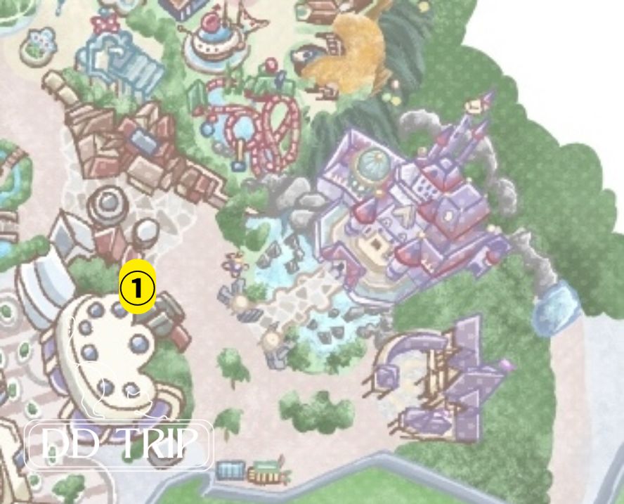 ディズニーランドのトイレマップ（新ファンタジーランド）