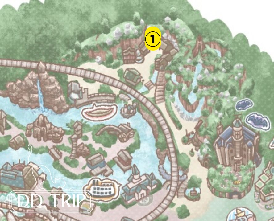 ディズニーランドのトイレマップ（クリッターカントリー）