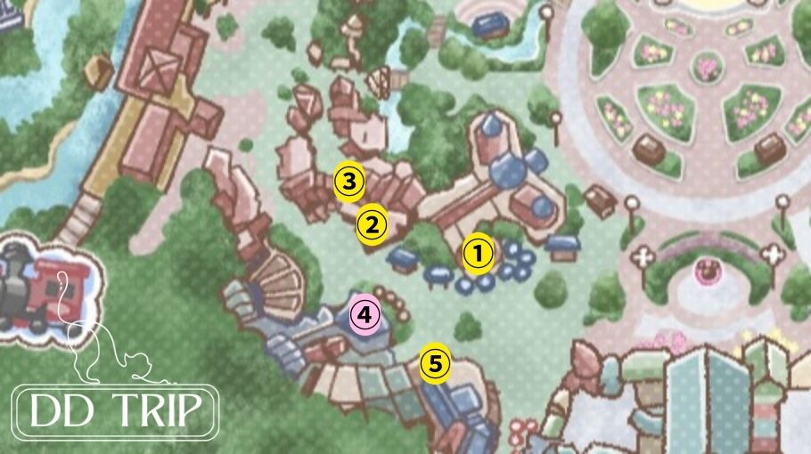 ディズニーランドお酒持ち歩きマップ（アドベンチャーランド）