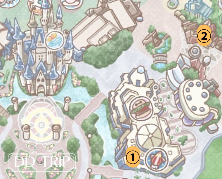 ディズニーランドお酒マップ(トゥモロー・新ファンタジー)