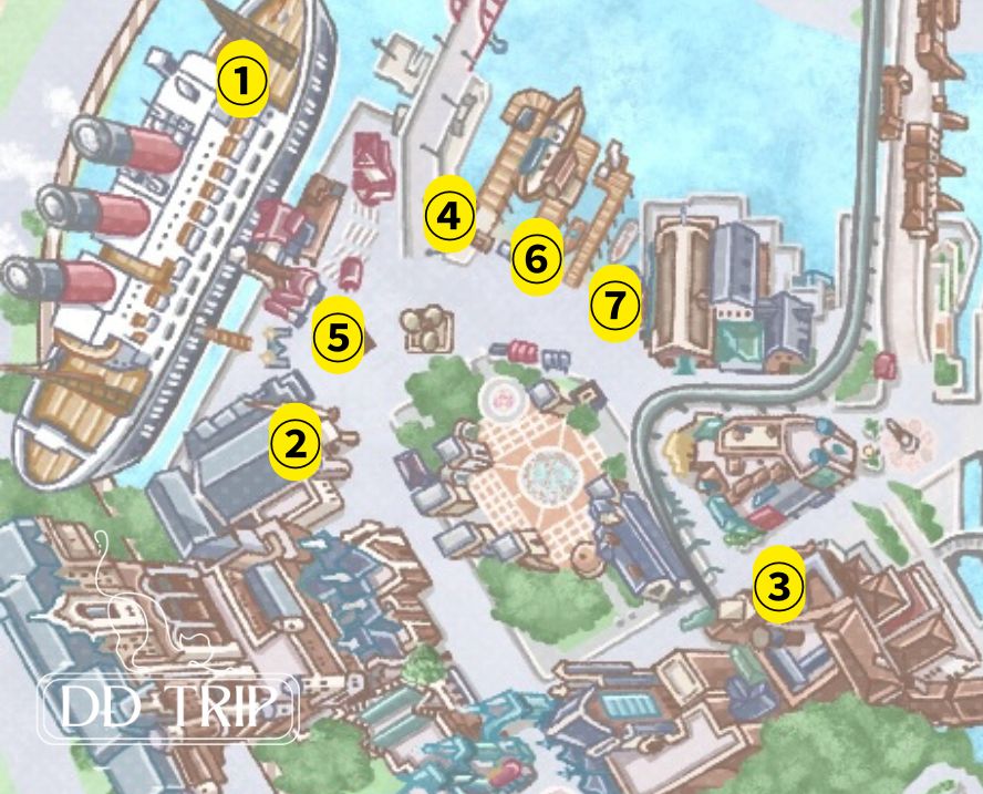 ディズニーシーお酒マップ（アメリカンウォーターフロント）