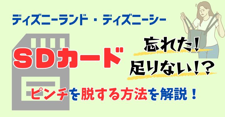 ディズニーランド・シーでSDカード売ってる？場所や値段を徹底解説