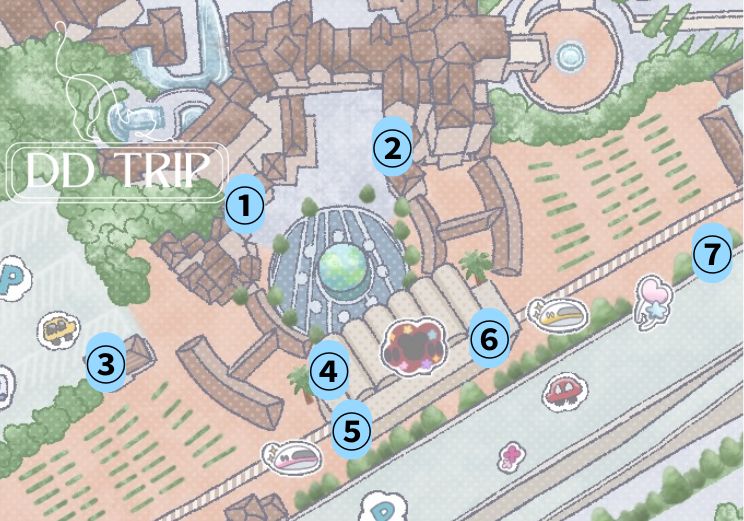 ディズニーシーのコインロッカーマップ