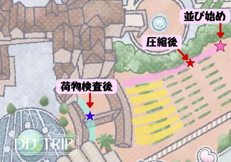 ハッピーエントリー何時に並ぶ？ディズニーシーディズニーランド