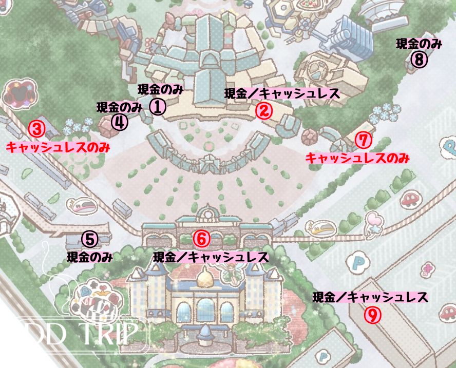 ディズニーランドコインロッカーマップ