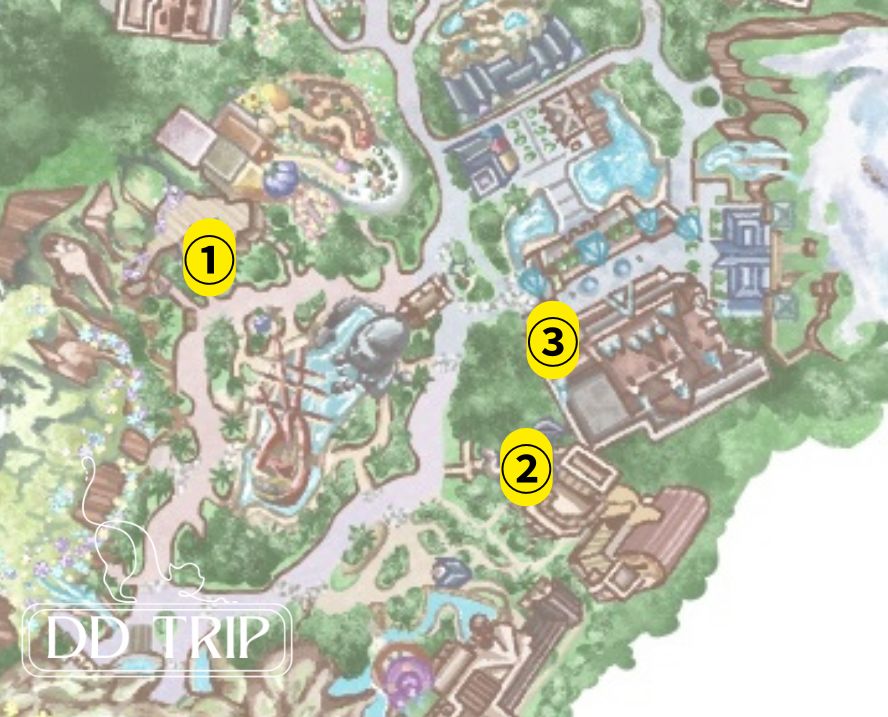 ディズニーシー食べ歩きマップ（ファンタジースプリングス）