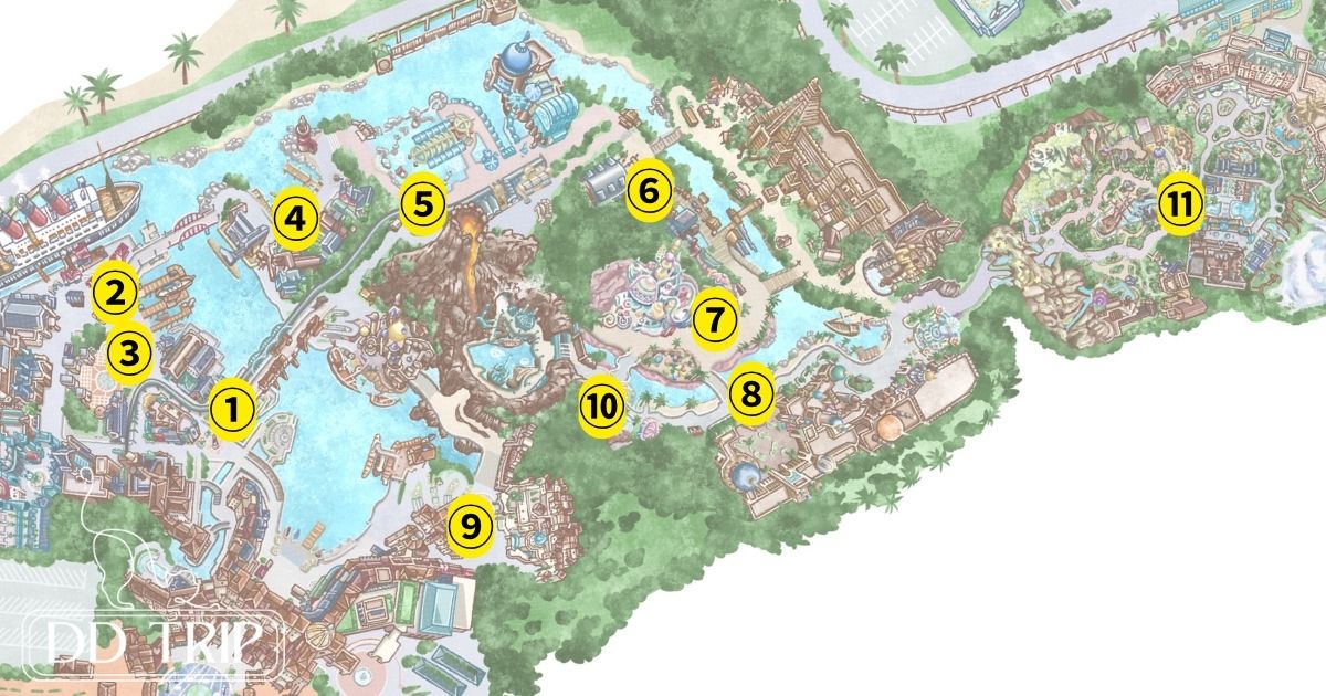 ディズニーシーのポップコーンマップ