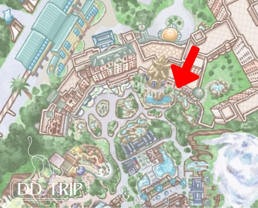 ファンタジースプリングスレストラン入り口(パーク側)