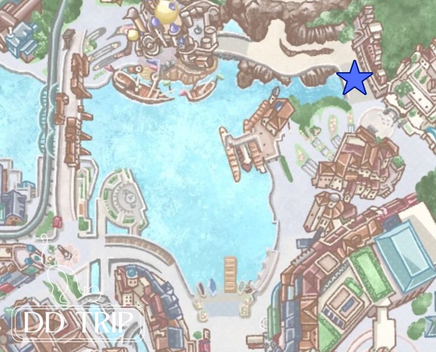 ディズニーシーハーバーグリーティング鑑賞マップ（アクアダクトブリッジ）