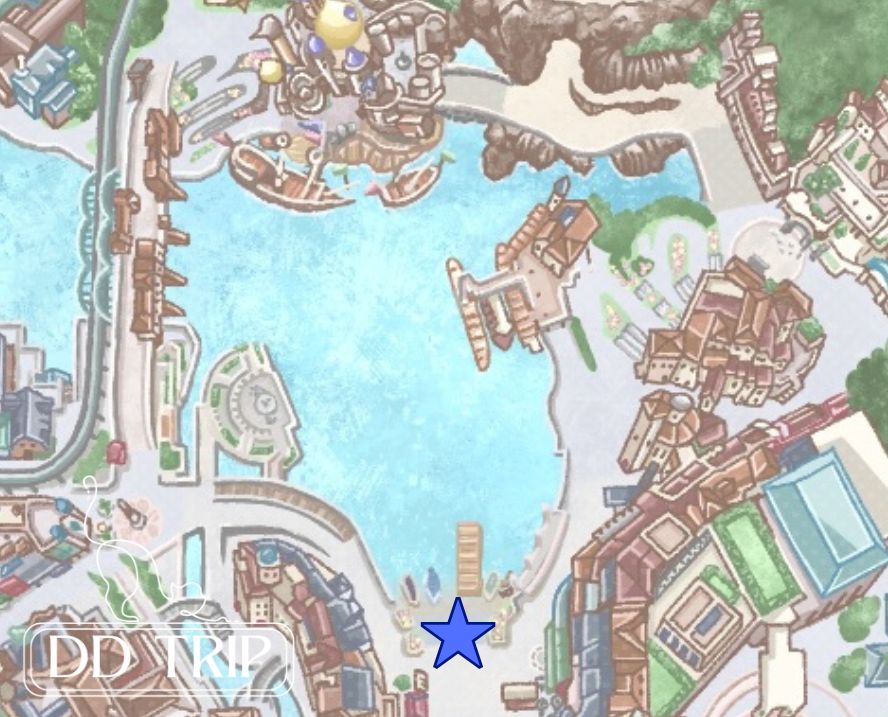 ディズニーシーハーバーグリーティング鑑賞マップ（ピアッツァトポリーノ／ミキ広）