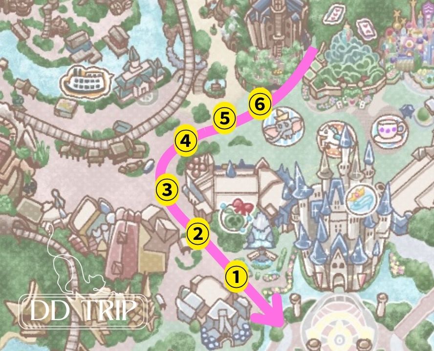 トイズワンダラスクリスマス停止位置マップ（1st）