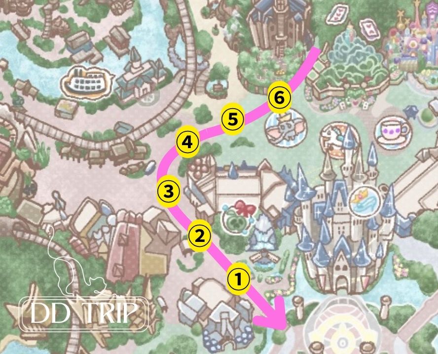 トイズワンダラスクリスマス停止位置マップ（1st）