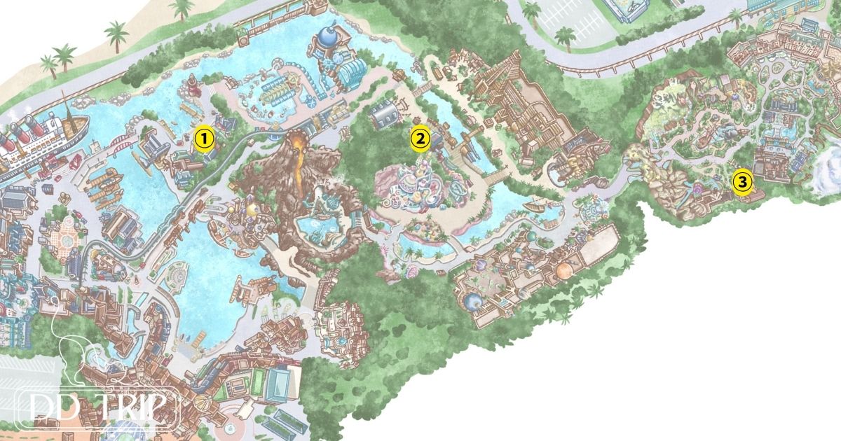 ディズニーシーのゴールデンサイダーマップ