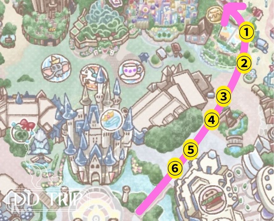 トイズワンダラスクリスマス停止位置マップ（3rd）