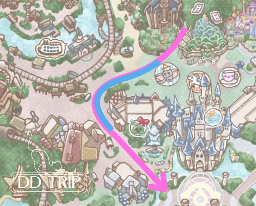 ミニー@ファンダーランド1st停止位置