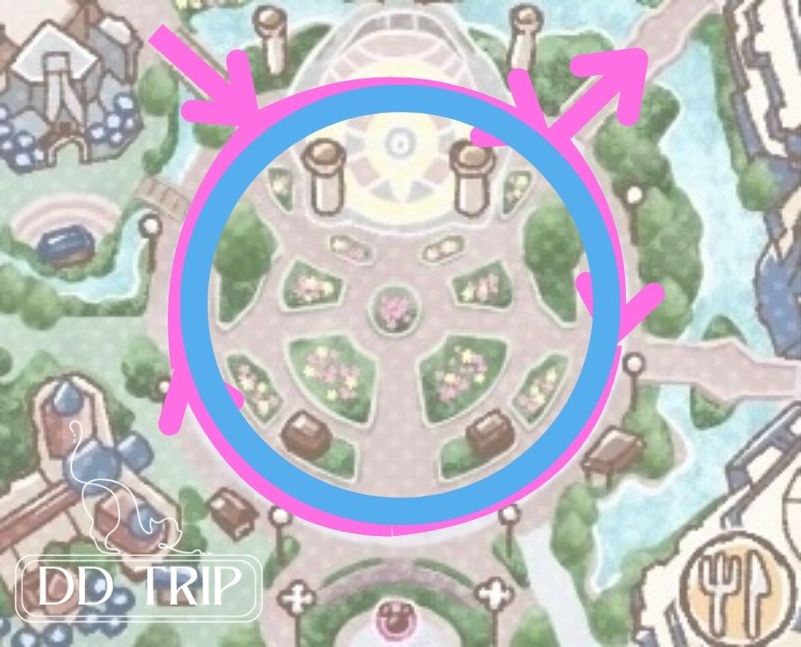 ミニー@ファンダーランド2nd停止位置