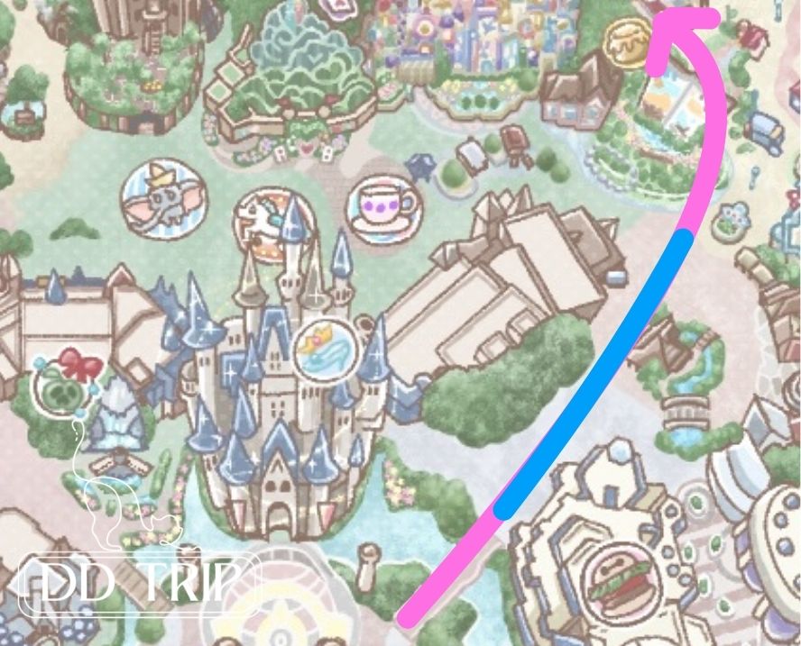 ミニー@ファンダーランド3rd停止位置