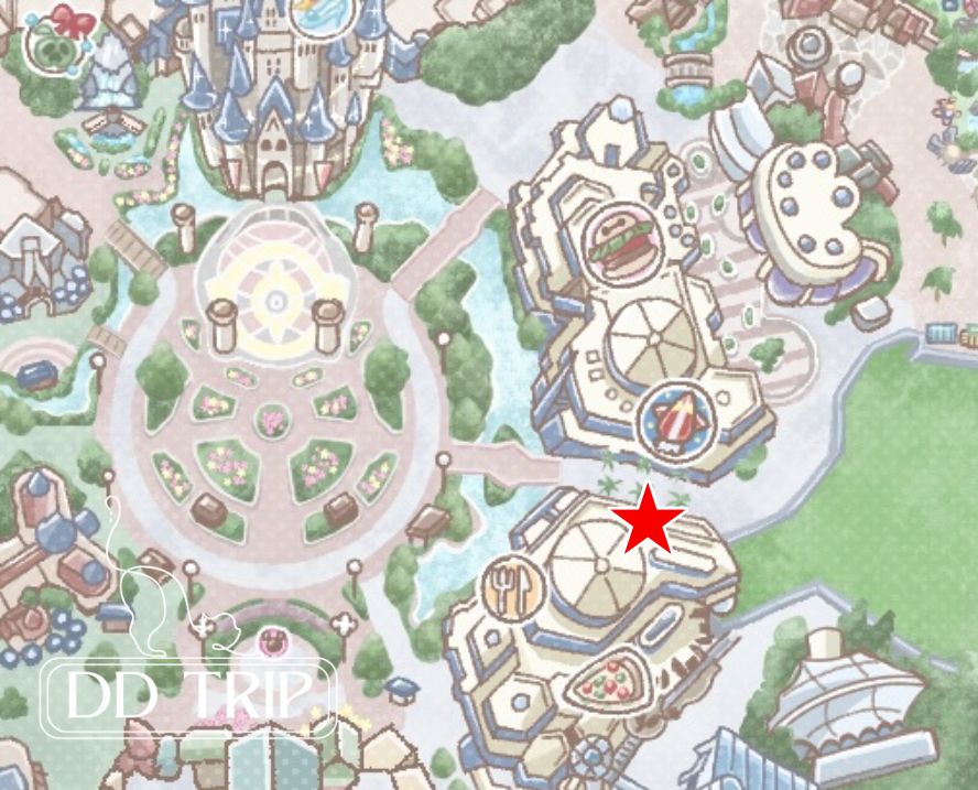 シュガーラッシュのアトラクションマップ