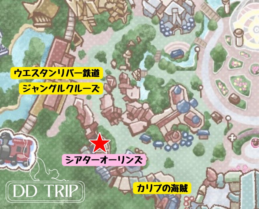 シアターオーリンズの場所マップ