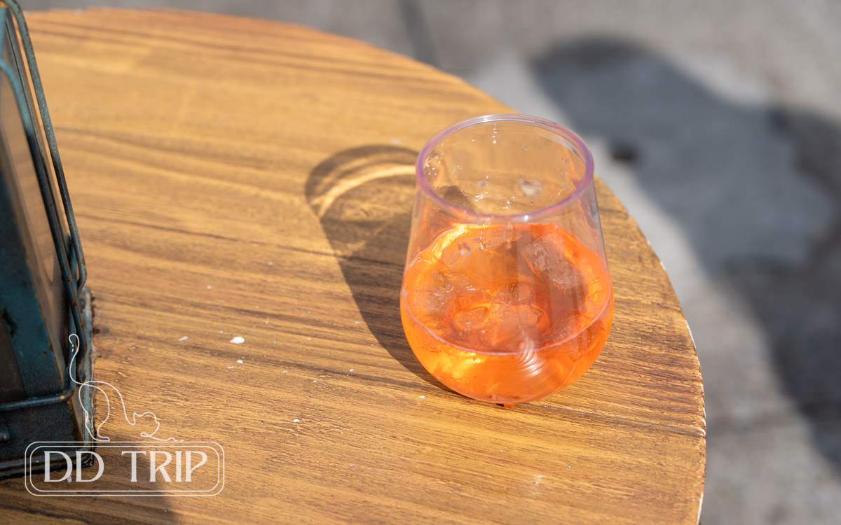 焼酎カクテル(さくらシロップ&グリーンティー)