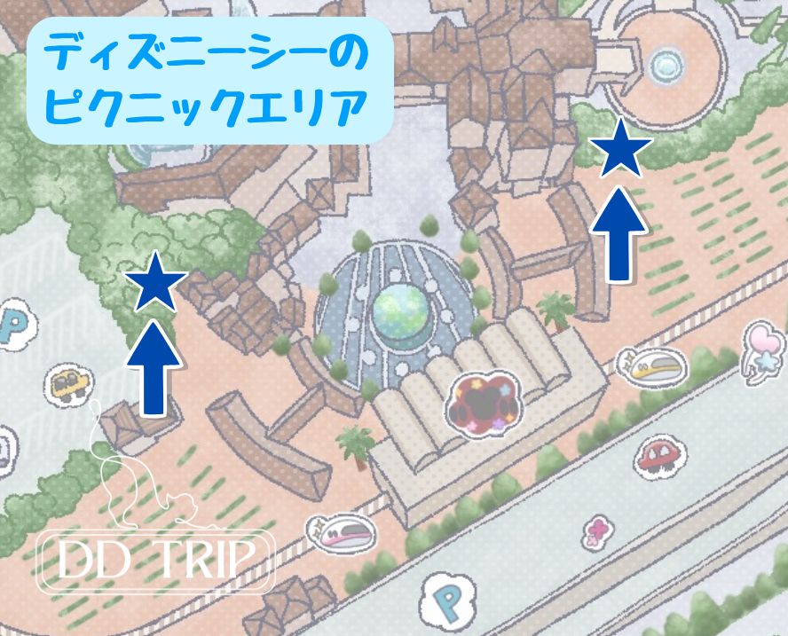 ディズニーシーのピクニックエリア